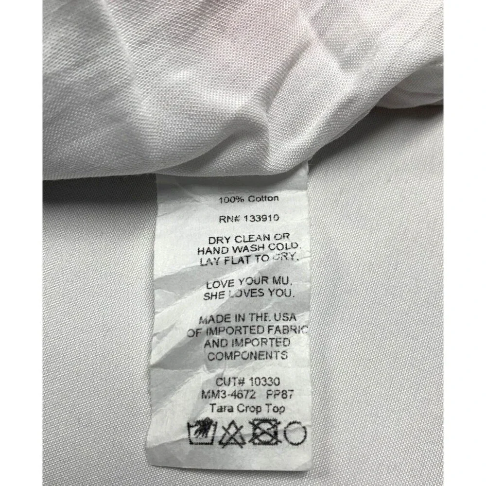 Show Me Your Mumu Tara Crop Top Women’s L Multicolor Boho Primary Paradise NWOT - Picture 7 of 9